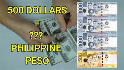 Convert United States Dollar To Philippine Peso .